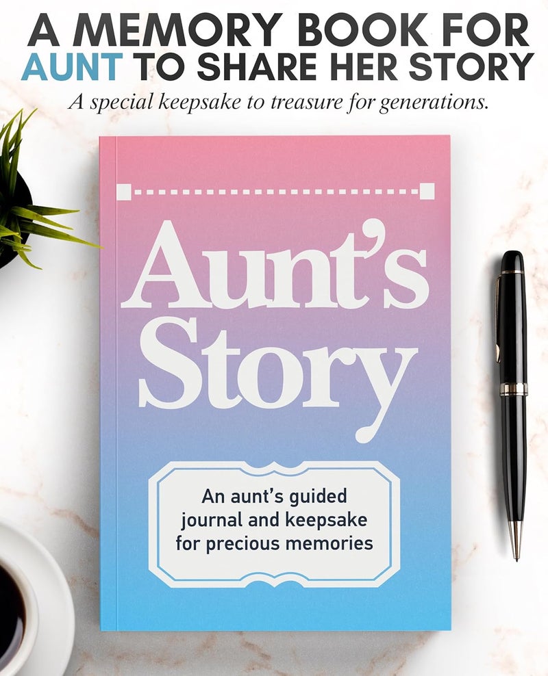 Coco & Lan Aunt's Story Journal: A Meaningful Keepsake for Aunt to Share Her Life Journey and Memories, Book Includes 250+ Prompt Questions, Sentimental Gifts Idea for Mother's Day, Birthday, Christmas - Image 3